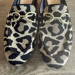Stylish Black and Cream Loafers